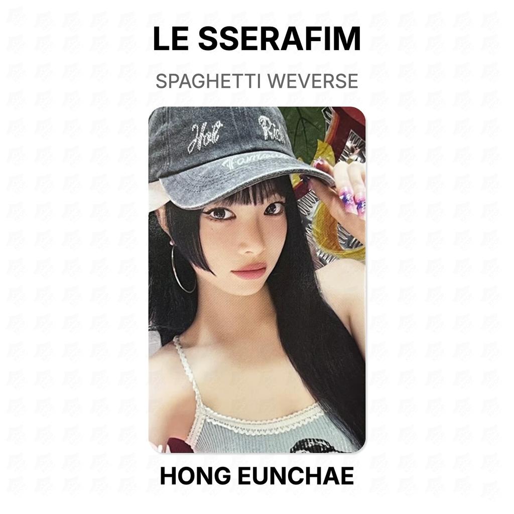 LE SSERAFIM SPAGHETTI WEVERSE Official Photocard