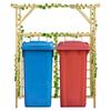 Pergola for 2 Trash Bins Pressure Treated Pine Wood