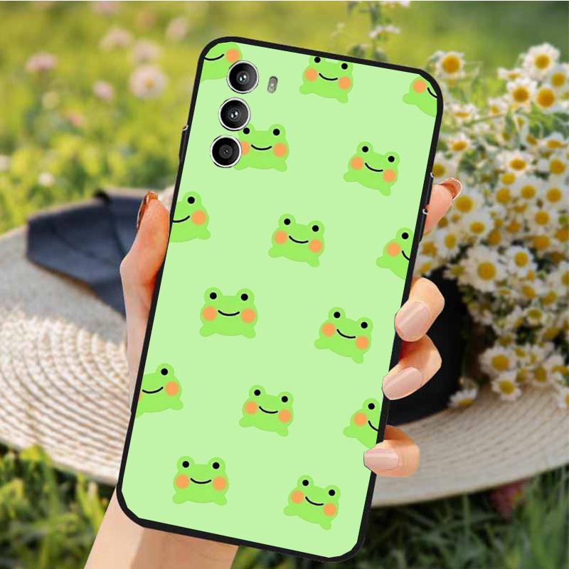

Phone Case For Motorola Edge 50 40 Pro 50 40 30 Ultra Neo Fusion Moto G84 G54 G24 G53 G72 G60 Cartoon Frog Case Moto G24