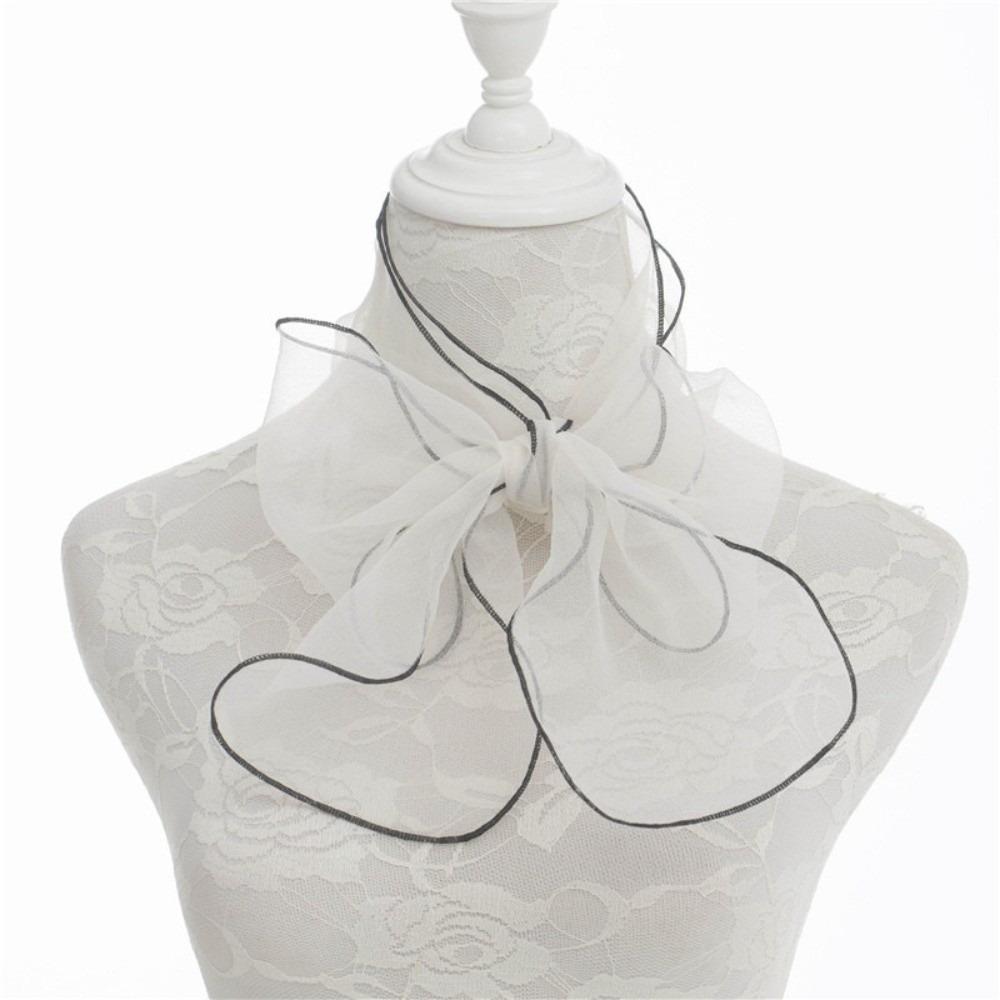 Thin Head Scarf Versatile Silk Scarf Long Silk Towel Fashion Hijab Scarf Women's
