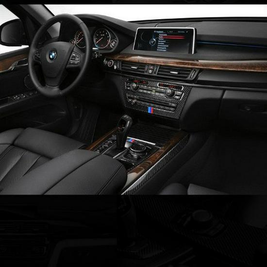BMW X5/X6 F15/F16 Carbon Fiber Interior & Exterior Modification Center Console Gear & Vent Decoration Sticker