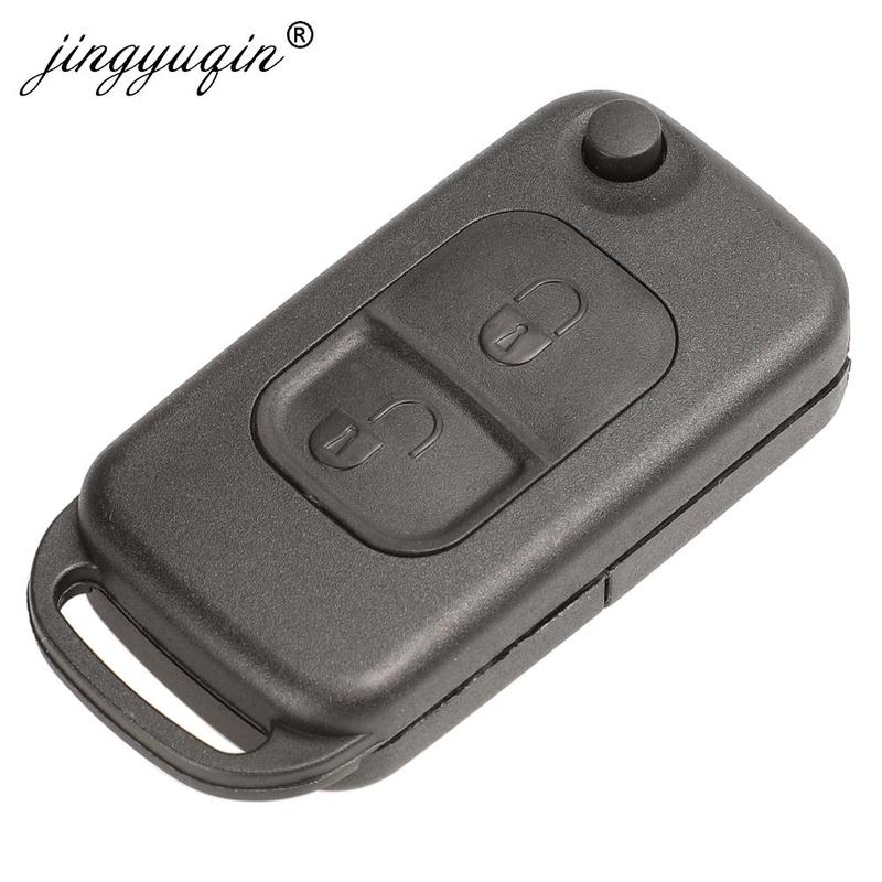 jingyuqin Flip Folding Remote Key shell 1/2/3/4 Button for Mercedes Benz SLK E113 A C E S W168 W124 W202 W203 Auto Car Key Case