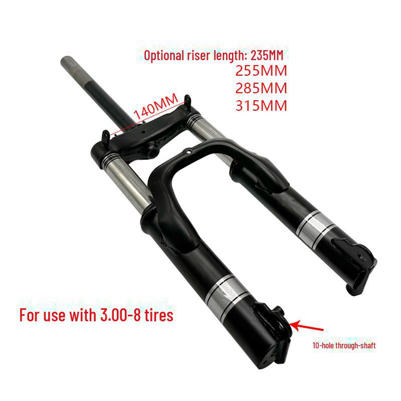 Tříkolka pro volný čas s úpravou hydraulického tlumiče přední vidlice