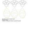 Yousheng 6 Pcs DIY Wreath Frame Metal Wreath Form Easter Rabbit Egg Bee Honeycomb Wire Frame for Wreath Crafting Holiday Hanging Decor