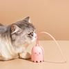 Interactive Electric Cat Toy USB Intelligent Rolling Ball Interactive Toys Funny Stick Silicone Rotate Mouse Tail Kitten Teaser