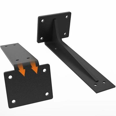 1Pcs Steel Wall Shelf Bracket Heavy Duty Conceal Floating Wall Shelf Bracket Support With Anchor Sleeve Screw Fixed Partition