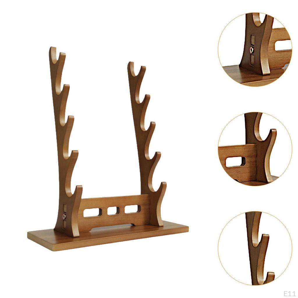 Samurai Rack Podstawa Uchwytu na Miecze Średniowieczny Wieszak Tanto Wakizashi