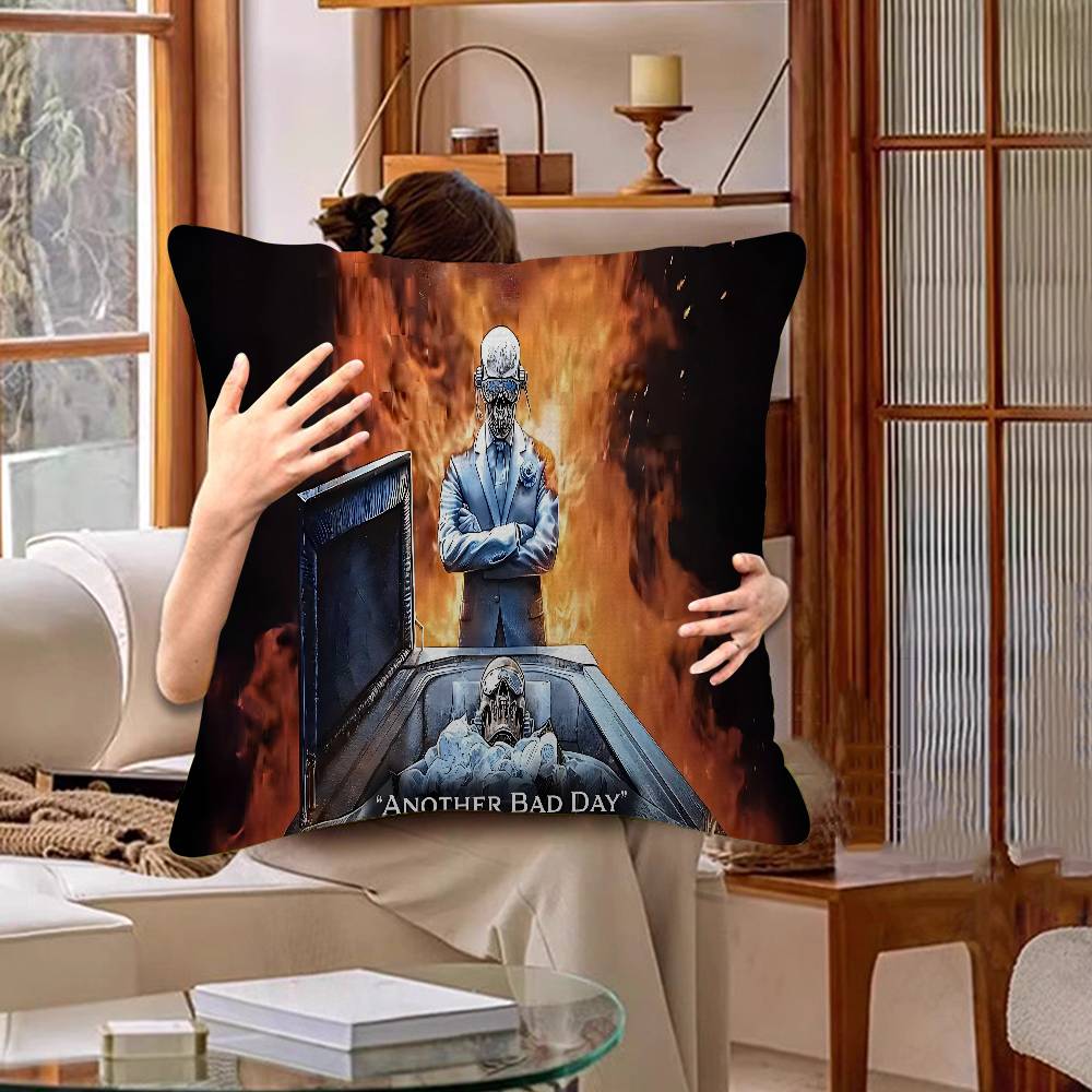 M-Megadeths Heavy Metal Rock Band Pillow Cover Design Cushion Cover Decor Holiday Decorati