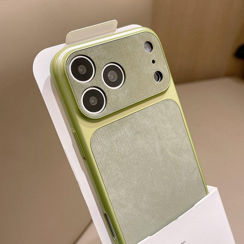 

Luxury Jeans Fabric Leather Matte Phone Case For iPhone 17 16 15 14 13 Pro Max Shockproof Bumper Skin Cover Conversion iPhone 15