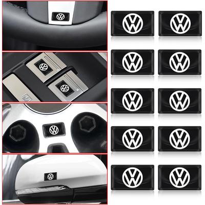 Pro Volkswagen 10ks Nové 3D Epoxidové Samolepky na Auto Malé Samolepky s Kapkou Lepidla Pro Volkswagen Golf Passat B6 Magotan Touran Arteon Sciroc