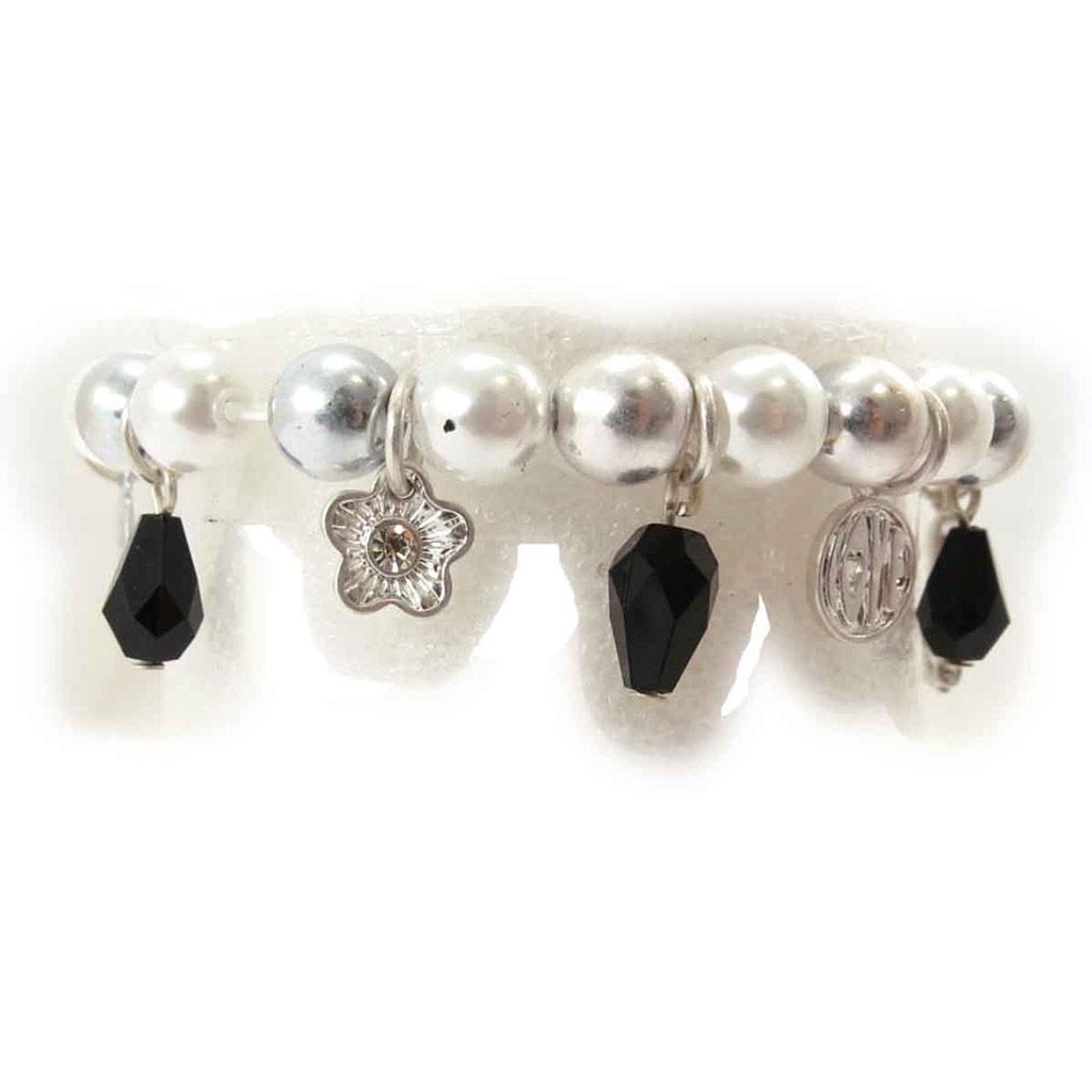 Les Trésors De Lily [J7044] - Black Ivory 'Sissi' Pearl Bracelet