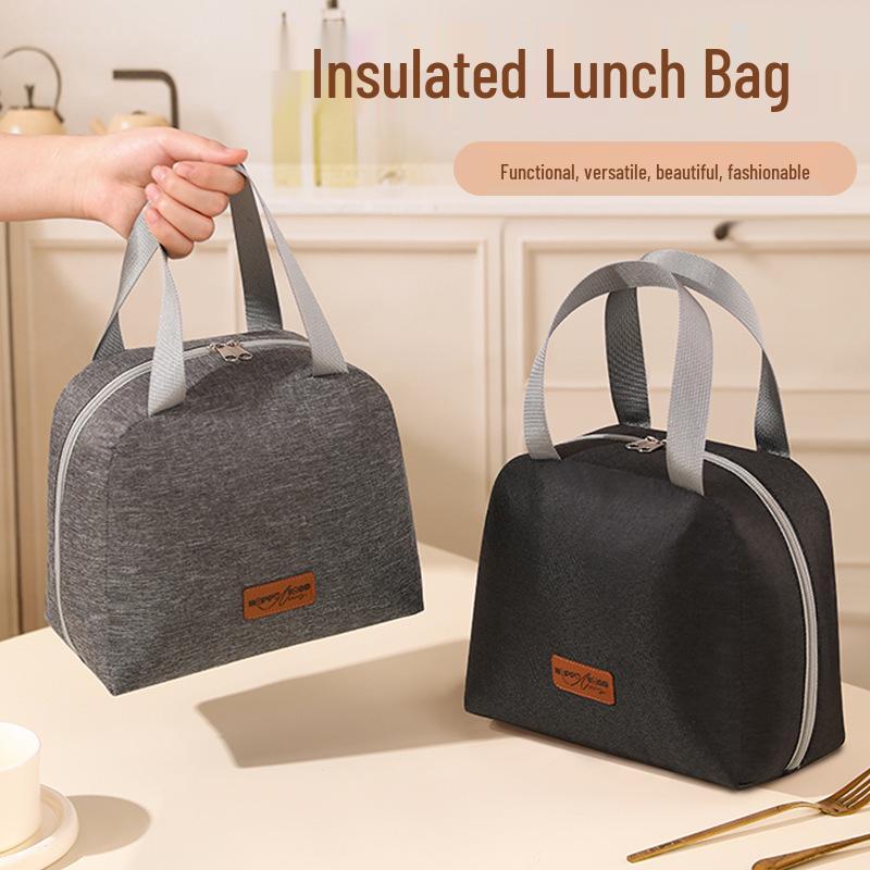 Multi-functional Cationic Insulated Lunch Bag - Large Capacity, Thickened Aluminum Foil, Handheld Food Container for Students