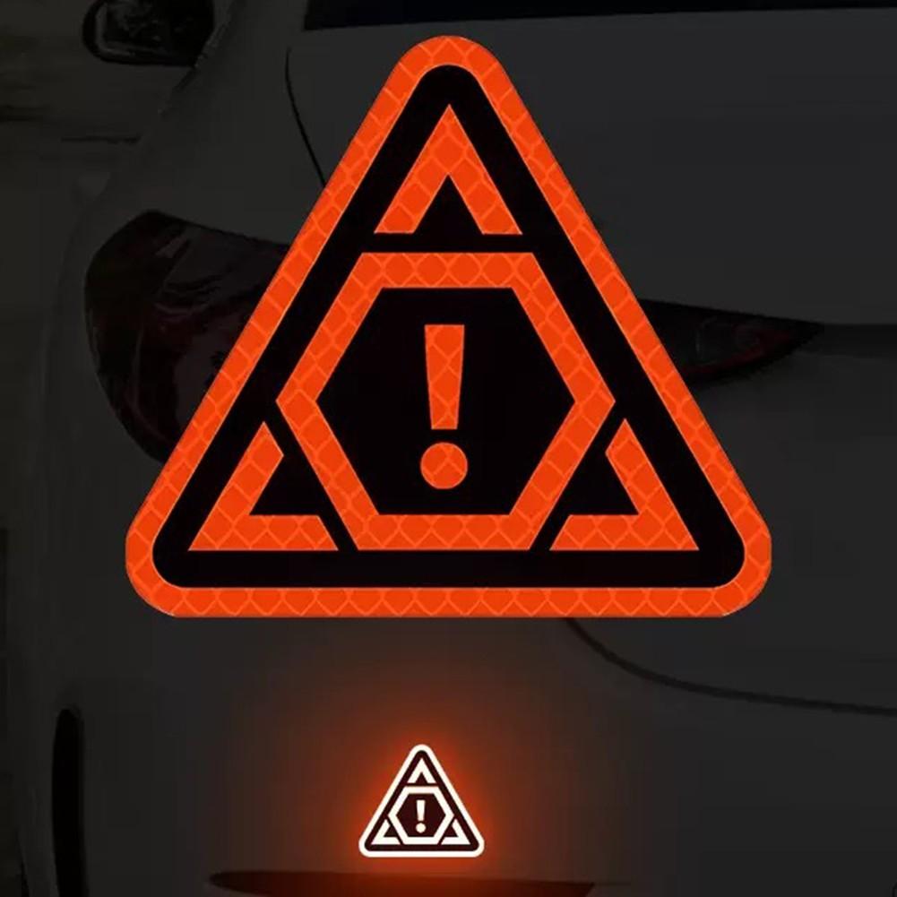 Night Visibility Mark Reflective Stickers Safety Driving Decal красный