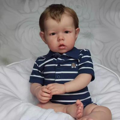 50/75cm Liam Reborn Baby Dolls Soft Cloth Body Simulation Doll Realistic 3D Painted Skin Visible Vene Sanguigne Cosplay Boy or Girl Baby Doll Toys
