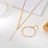 Colorful Daisy Flower Bracelet Necklace For Women Korean Sweet Clavicle Chain Choker Jewelry Set Girls Wedding Party Gift
