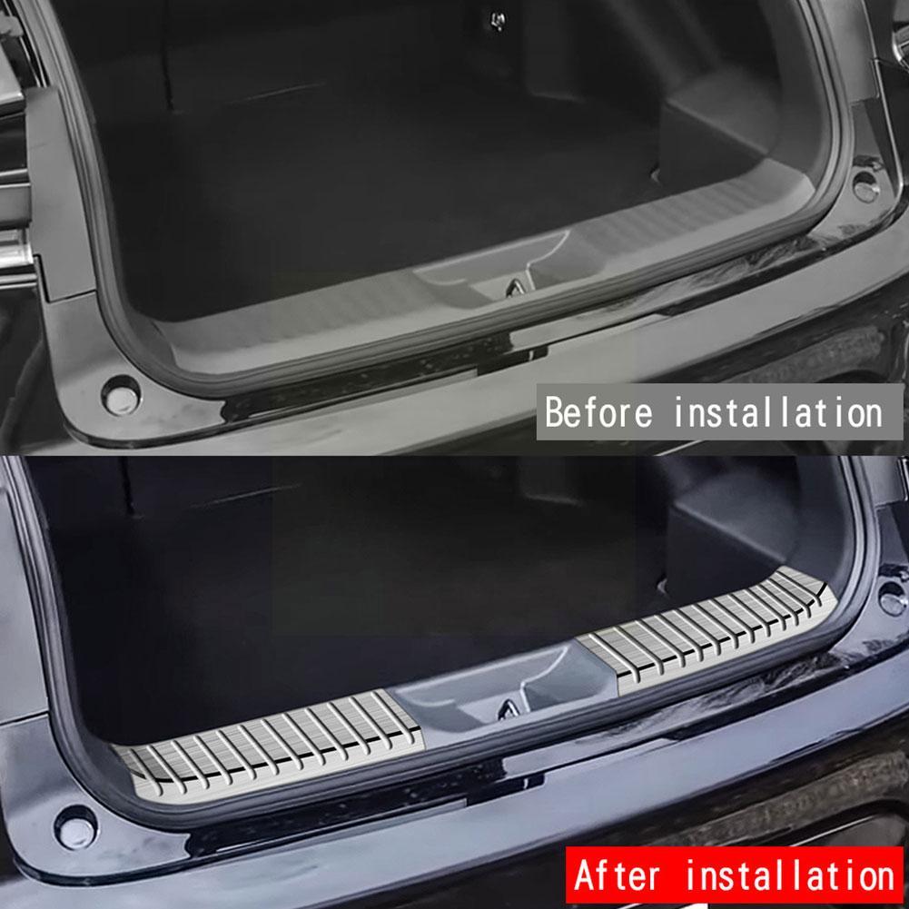 Car Rear Bumper Foot Plate Trunk Door Sill Guard Pedals Cover Protector Car Accessories For Toyota Prius 60 Series 2023 202 K5C8