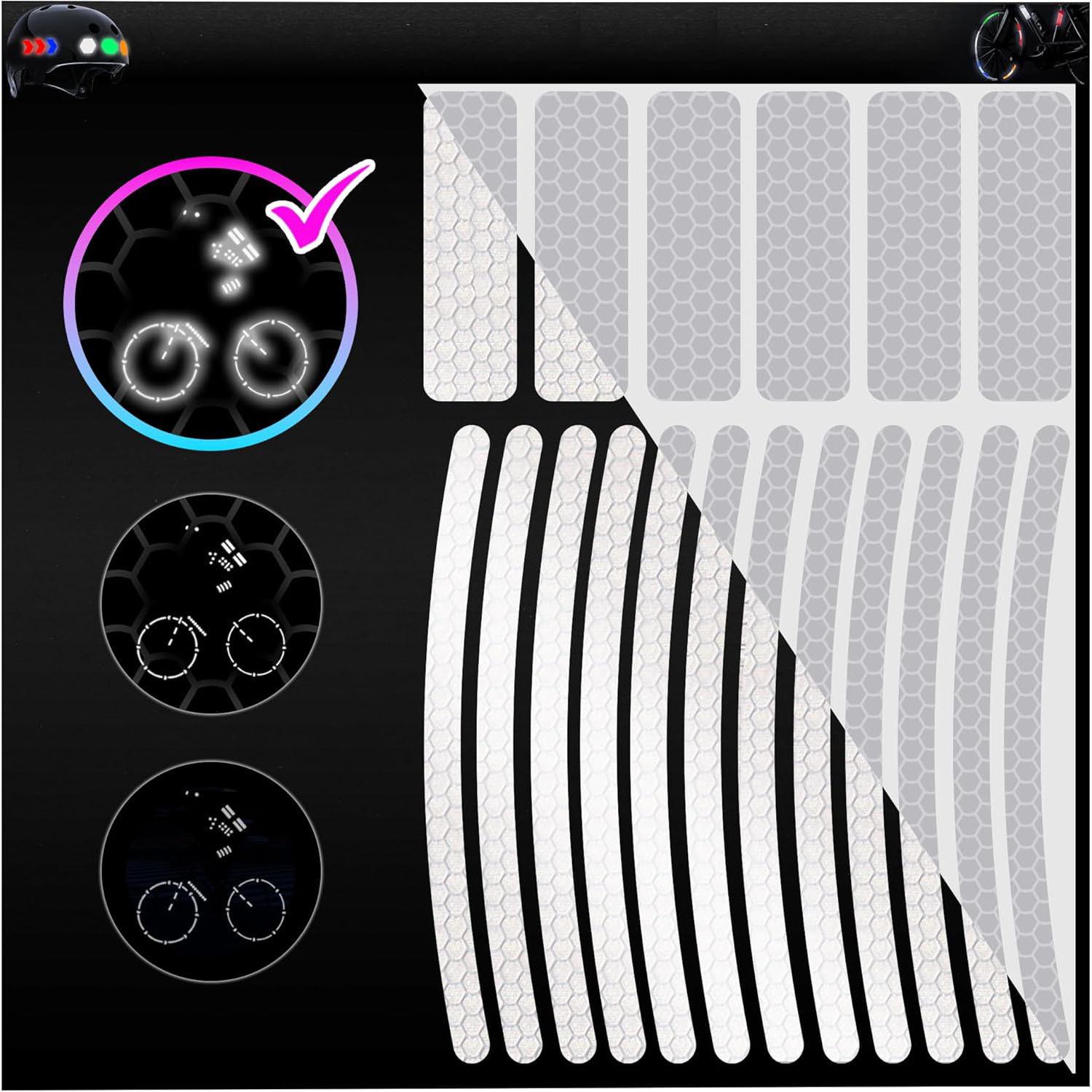 

Светоотражающие наклейки безопасности для велосипеда, автомобиля, шлема и мотоцикла