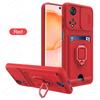 Slide Camera Lens Protection Case For Honor 50 6.57inch Card Slot Stand Holder Magnetic Cover For Huawei Honor Honer Honar 50