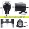 6 Chips Additional LED Headlights For Motorcycle High/Low/Strobe Long Range Lights Moto Fog Light Auxiliary Motocross Spotlight