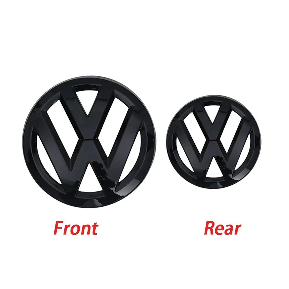 For Volkswagen VW 2pcs Car Front Radiator Grille Badge Cover Rear Trunk Lid Sticker For VW Polo Golf MK6 MK7 MK7.5 Scirocco Arteon Touareg Taigo EL1