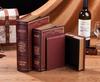 Scatola portaoggetti in legno stile europeo effetto libro – Oggetto decorativo vintage a forma di libro per esposizione