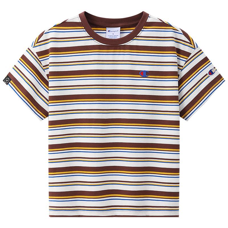 Champion Kids  Striped Antibacterial Cotton T-Shirt S