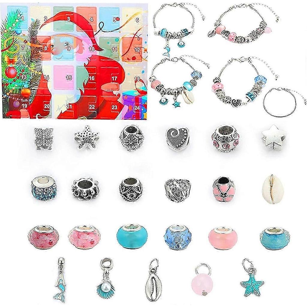Christmas gift box 2025 featuring beaded jewellery and countdown calendar