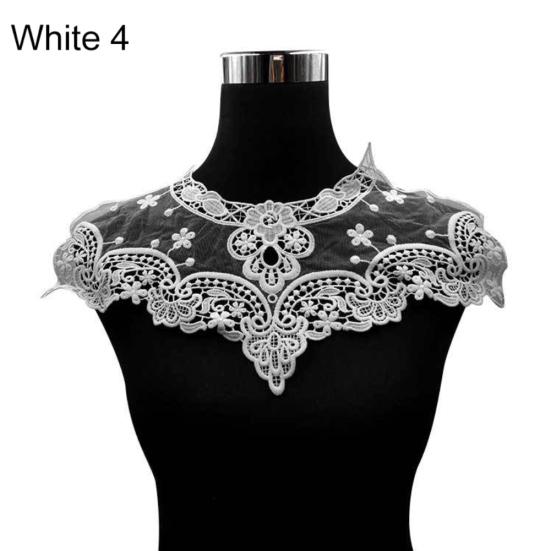 DIY Floral Lace Neckline Neck Collar Trim Dress Clothes Sewing Applique Decor