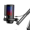 Gaming USB Podcast Angle Adjustable Computer Mic with Flexible Hanging Arm for PC