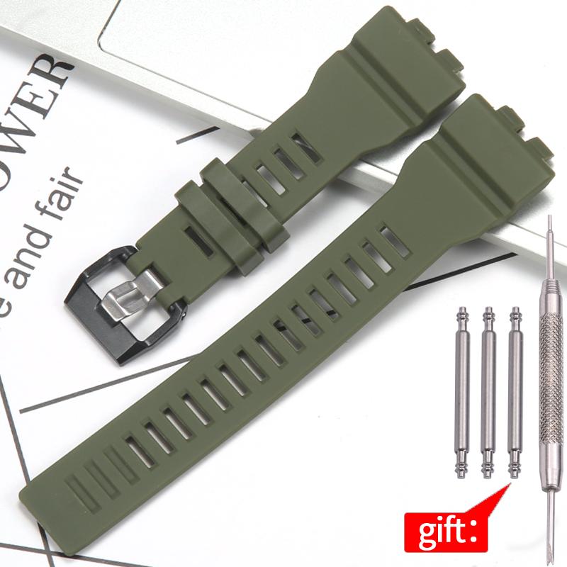 Cinturino per Orologio in Resina di Alta Qualità Adatto per Casio GBA800 GBD800 Uomo Sportivo Impermeabile Cinturino in Gomma Accessori per Orologi