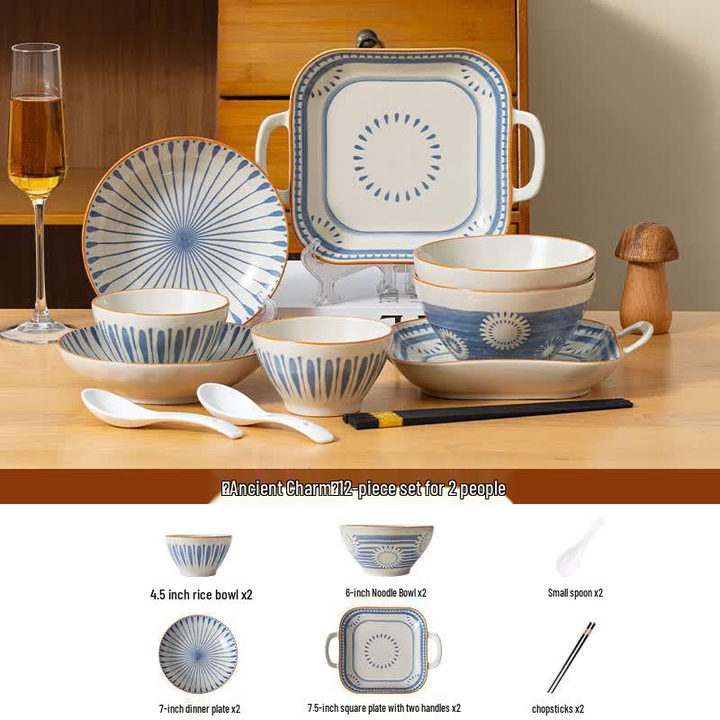 OIMG Modern Underglaze Ceramic Dinnerware Set