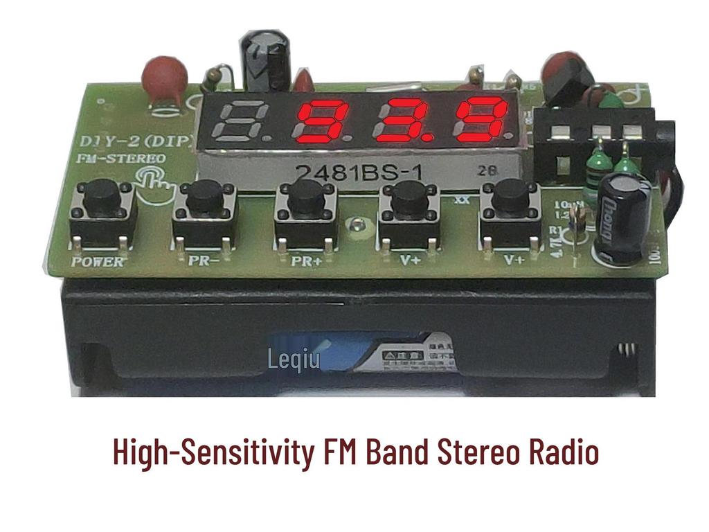 Stereo FM Radio Kit with Digital Display - DIY Parent-Child Welding Project