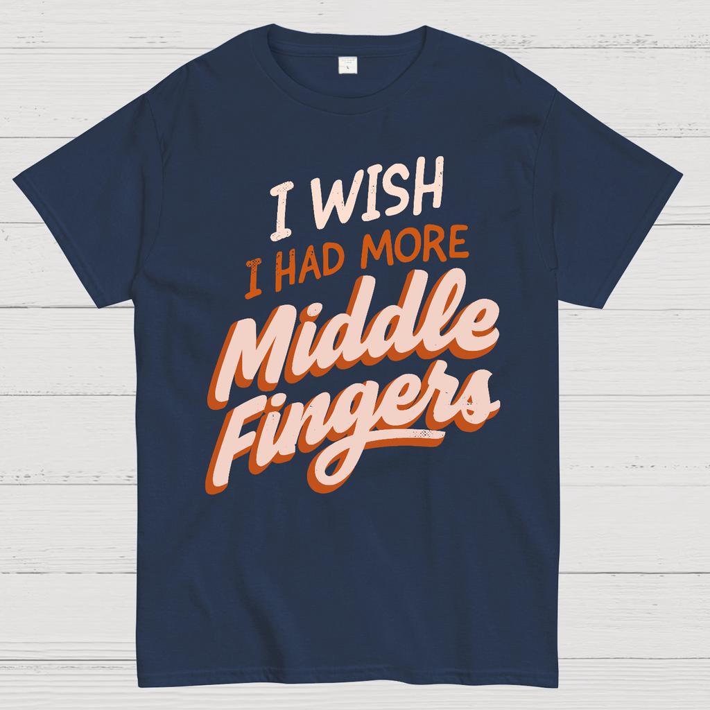 I Wish I Had More Middle Fingers Cotton Summer Casual Cool Loose T-Shirt