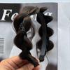 Wide-brimmed Fishbone Braid Female Hairbands Wide Hair Hoop Wig Headband Korean Style Headwear