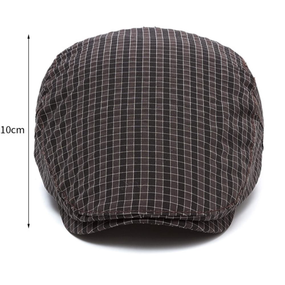 HT4740 Mens Berets Women Retro Artist Painter Plaid Beret Hat Male Female Ivy Flat Cap Unisex Spring Summer Adjustable Beret Cap