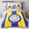 Leeds United Football Club Pattern Bedding,Quilt Set Quilt Cover Pillowcase Home Birthday Gift (1 * duvet cover + 2 * pillowcase, without core)