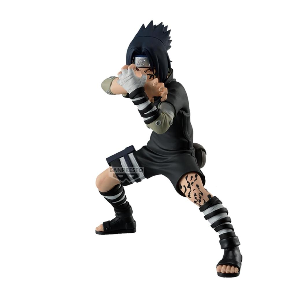 BANPRESTO Uchiha Sasuke Naruto Collectible Action Figure - Vibration Stars (Gaara & Uchiha Sasuke) 14cm - BP28551P Multicolor Perfect for Anime Fans