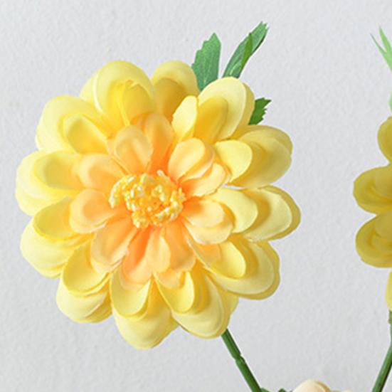 Künstliche Chrysanthemenblume Langer Stiel Realistischer Künstlicher Calendula Blumenstrauß für Vase