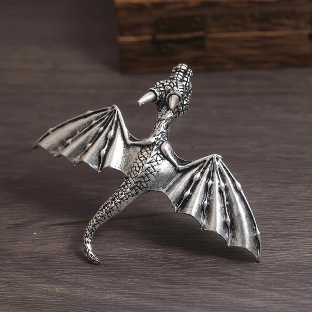 Vintage Flying Dragon Hair Clip Elegant Retro Spring Clip Viking Dragon Hairpin Valentine's Day