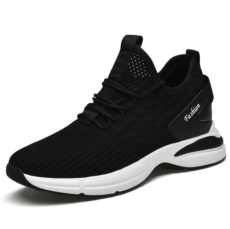 Atmungsaktive Mesh-Aufzugsschuhe für Herren 6cm 8cm 10cm Unsichtbare Höhensteigerung Sommer Weiße Sneaker Lässige Canvas-Schuhe