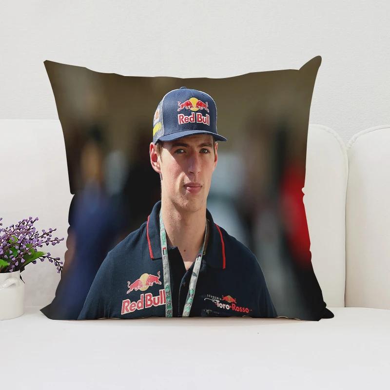 

Наволочка 45x45см Подарунок для фаната М-Макса Ферстаппена Чохол для подушки на диван Двосторонній принт Короткий плюш Подушка для попереку на крісло 16x16Inch