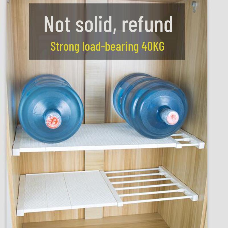 Retractable Under-Sink Storage Organizer: Layered, Nail-Free, Glue-Free Shelf Divider