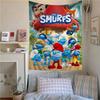 Cartoon SSmurfs Anime Tapestry Hippie Flower Wall Carpets Dorm Decor Cheap Hippie Wall Hanging