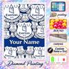 Everton 5D DIY Diamond Painting Custom Name Text, Full Drill Rhinestone Mosaic Art Home Gift