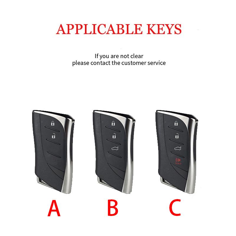 For 2017 2018 2019 2020 2021 2022 2023 2024 Lexus ES NX RX LC LS UX LX Transparent ABS Carbon Smart Key Cover Case Accessories