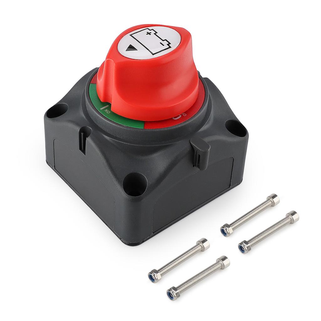 12V 300A Circuit Cutter for Camper Car Auto RV Marine Boat Key Battery Selector Isolator Disconnect Rotary Switch