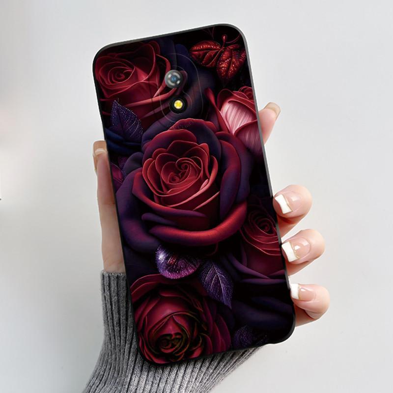 Case For Itel A16/A16 Plus/A23/Itel Alpha Lite Anime Style Bumper Soft Silicone Jelly Black Case Trendy Painted Shockproof Cover