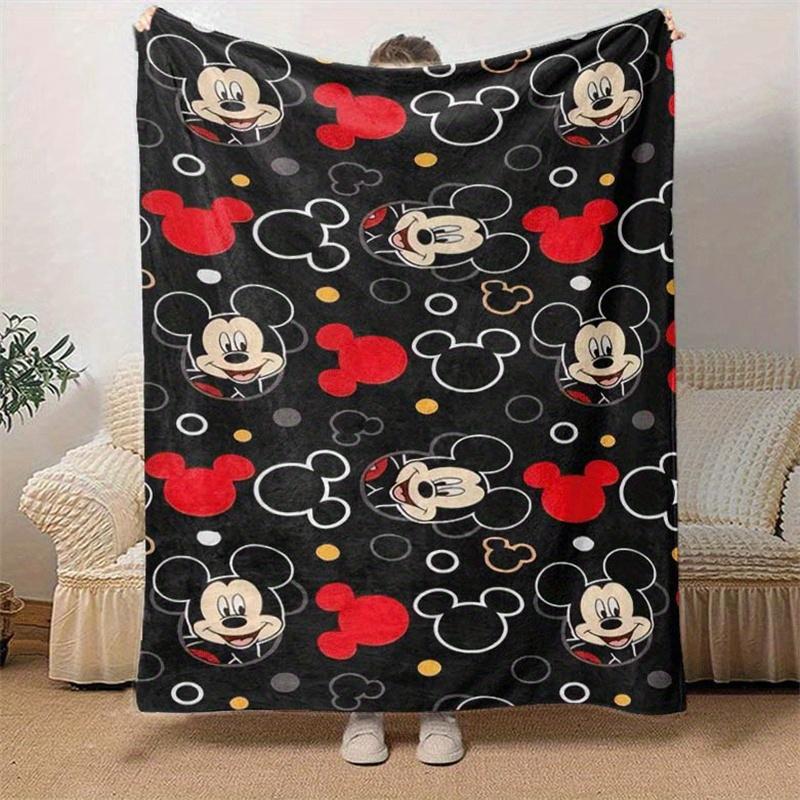 1pc Mickey Printing Blanket - Soft, All-Season Throw for Living Room, Beroom,Personalize Gift with Aorable Cartoon Esign