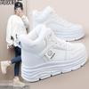 Fashion Autumn and Winter Velvet Thick-soled High-top Women's Board Shoes Warm Women's Casual Shoes Velvet Martin Boots