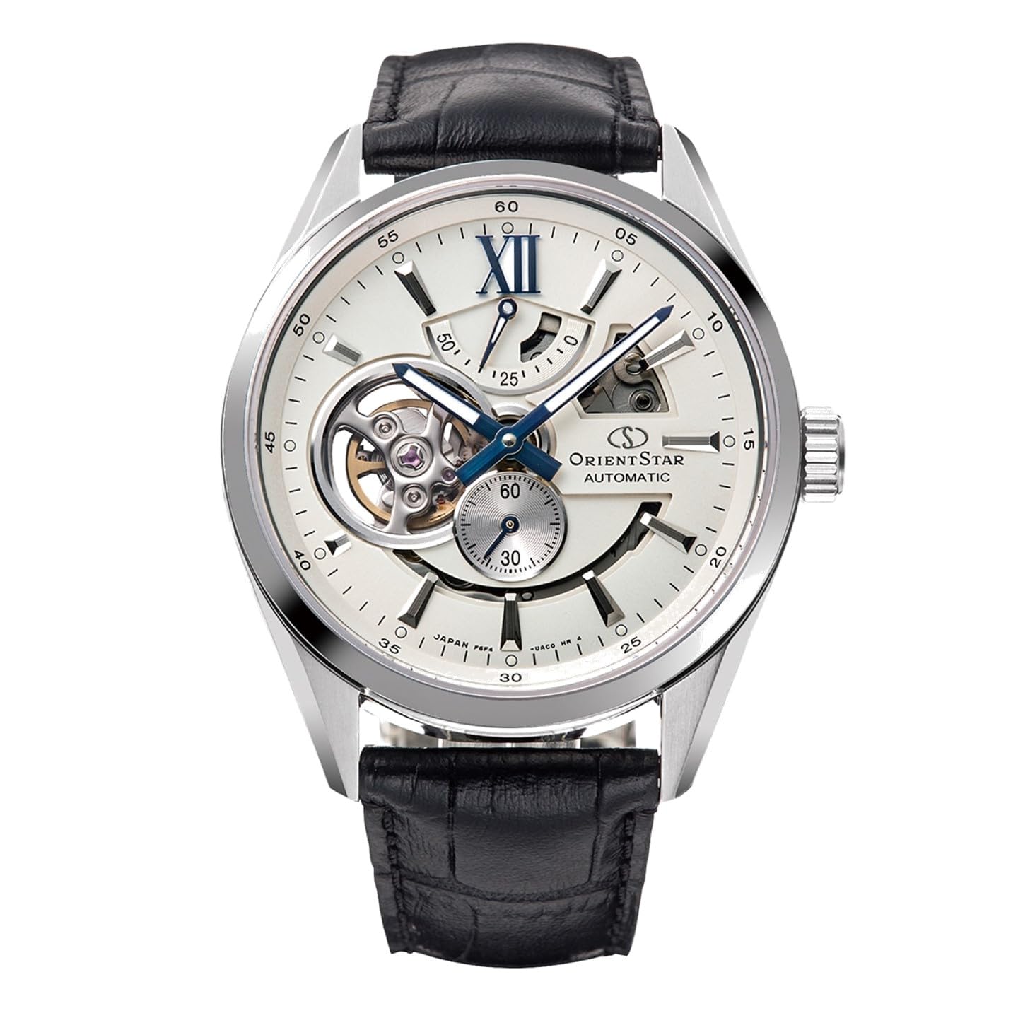 

Автоматичний годинник ORIENT STAR Modern Skeleton Mechanical Made in Japan 2 Year Warranty of National Manufacturer Open Heart White Silver [Orient Star]